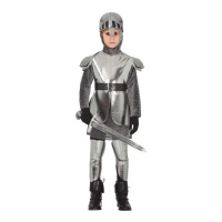 Costume cavaliere medievale con armatura da bambino