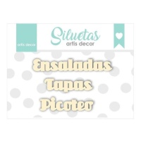 Chipboard Ensaladas, Tapas y Picoteo - Artis decor - 3 unità