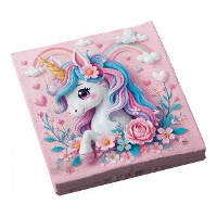 Tovaglioli Unicorno rosa incantevole 16,5 x 16,5 cm - 12 pezzi