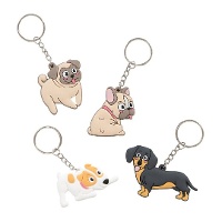 Portachiavi di cane sorridente - 1 unità