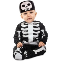 Costume scheletro bebè con berrettino