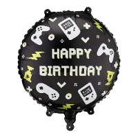 Palloncino a tema videogiochi 35 cm