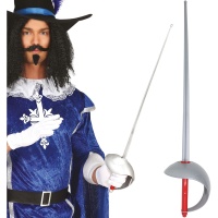 Spada da moschettiere grigia - 67 cm