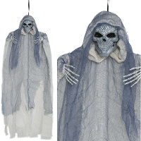 Ciondolo spaventoso di scheletro con tunica di 60 cm