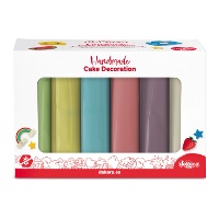 Set di fondant da 6 colori pastello da 600 gr - Dekora