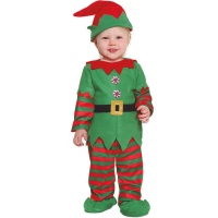 Costume da elfo a righe da bebè