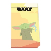 Baby Yoda The Mandalorian sacchetti di carta 21 x13 x 8,5 cm - 4 pz.