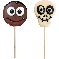 Lecca-lecca di Halloween di marshmallow con cioccolato da 30 gr - 1 unità