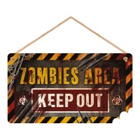 Poster Area zombie Keep Out 35 x 20 cm