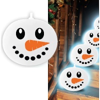 Palloncini di lattice con luce a forma di pupazzo di neve - 5 pezzi