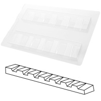 Stampo Per Cioccolato Rettangolare In Silicone, 2 Pezzi, Antiaderente E Sicuro, Per Tavoletta, Torrone E Barrette Proteiche (Include Spatola)