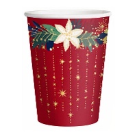 Bicchieri da 270 ml con decorazioni natalizie - 6 pezzi