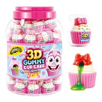 Cupcake gommosi 3D con ripieno liquido - 60 pezzi
