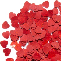 HOWAF 1160 Pezzi Plastica Coriandoli Cuore Rosso Cuoricini