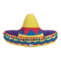 Palloncino sombrero messicano da 86 cm - Grabo