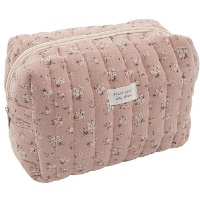 Beauty case di fiori rosa 24 x 12 x 16 cm