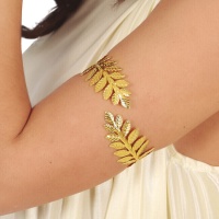 Bracciale con foglie d'oro