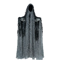 Ciondolo fantasma grigio con tunica di 50cm