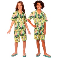 Costume hawaiano giallo per bambini