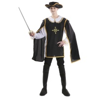 Costume moschettiere con croce da uomo