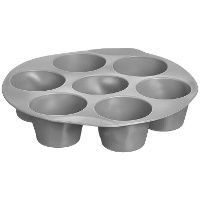 Stampo di 21 x 21 x 4,5 cm per friggitrice ad aria con 7 scomparti