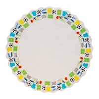 Centrini decorativi a tema calcio 30 cm - confezione da 10