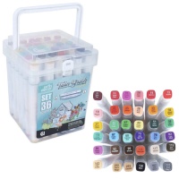 Marker alcolici Twin Brush - Artis Decor - 36 unità