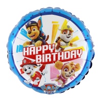 Palloncino Paw Patrol Happy Birthady 46 cm - Grabo