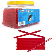 Bastoncini di gelatina alla fragola di 10 cm - 200 unità
