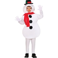 Costume da pupazzo di neve con cappello per bambini