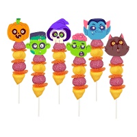 Spiedino di marshmallow di Halloween con figure da 60 gr - 1 unità