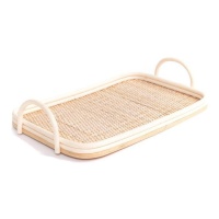 Vassoio in rattan da 45 x 25 cm - DCasa