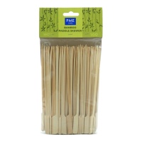 Spiedini di bambù manico piatto 18 cm - 100 pz.