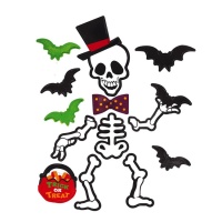 Figure plastica con magneti scheletro divertente di Halloween