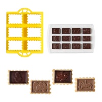 Kit di biscotti al cioccolato - Decorare - 2 pezzi.