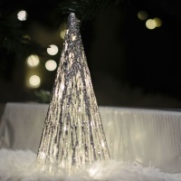 Albero ornamentale con luce 25 cm