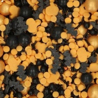 Sprinkles Halloween neri e arancioni da 65 gr - FunCaKes