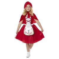 Costume Cappuccetto Rosso con gonna di tulle da bambina