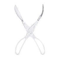 Pinza per servire in plastica trasparente