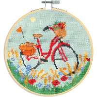 Kit per punto croce - Bicicletta rossa - DMC