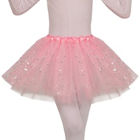 Tutù rosa con stelle per bambini
