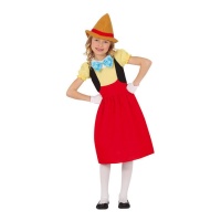 Costume burattino Pinocchio da bambina
