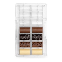 Stampo cilindri medi di cioccolato da 20 x 12 cm - Decora - 14 cavità