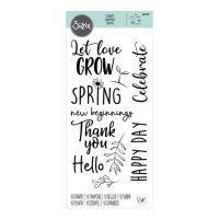 Timbri acrilici New Beginnings di Olivia Rose - Sizzix - 10 pezzi