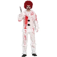Costume clown sanguinario da uomo