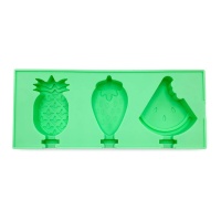 Stampo per frutta in silicone 19,7 x 8 cm - Happy Sprinkles - 3 cavità