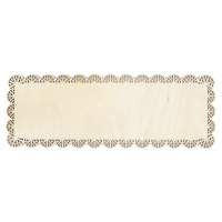 Sottotorta rettangolare in legno da 36,5 x 13 cm - Scrapcooking