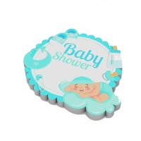 Figura polistirolo Baby Shower bimbo 25 x 22 x 4 cm