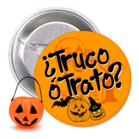 Spilla Truco o Trato con zucca - 2 pezzi