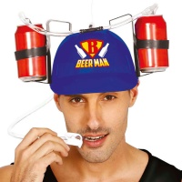 Casco per bere birra